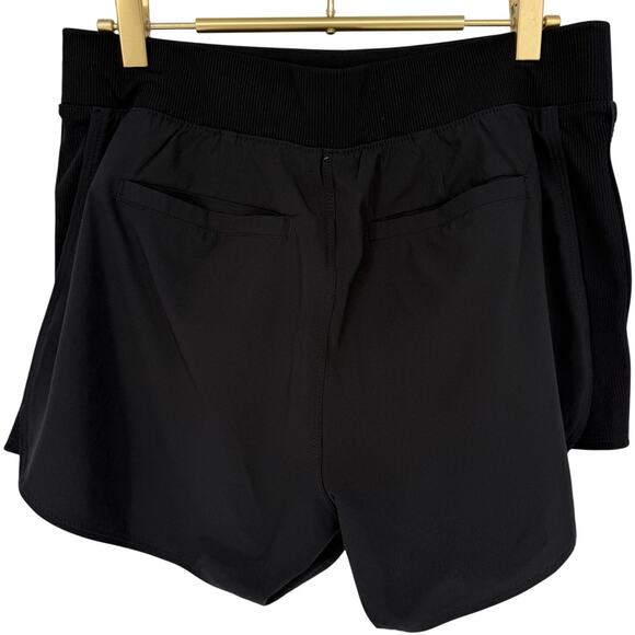 apana Women's Running Shorts Black Size M Atheletic Athleisure - Picture 2 of 4